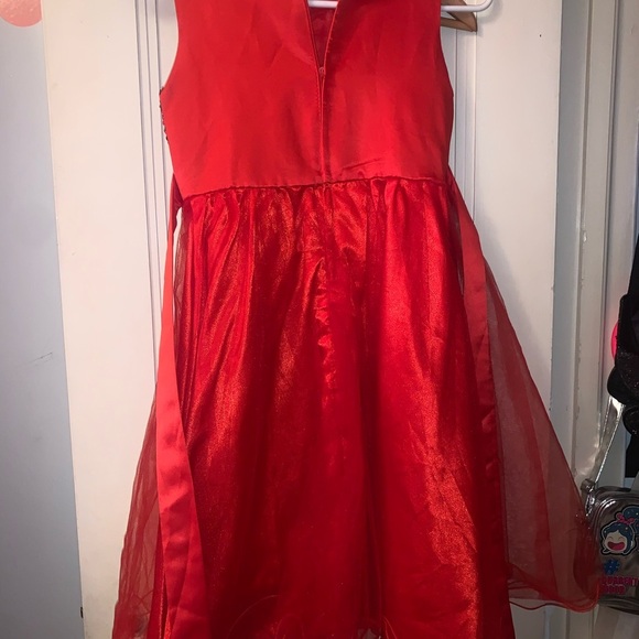 Red holiday dress girls - Picture 3 of 8